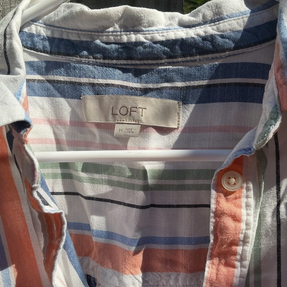 Loft Striped Multicolor Shirt - Picture 2 of 3